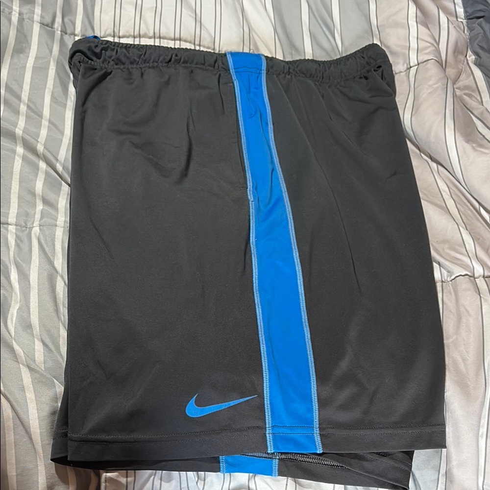 Nike Men's Athletic Shorts Black and Blue